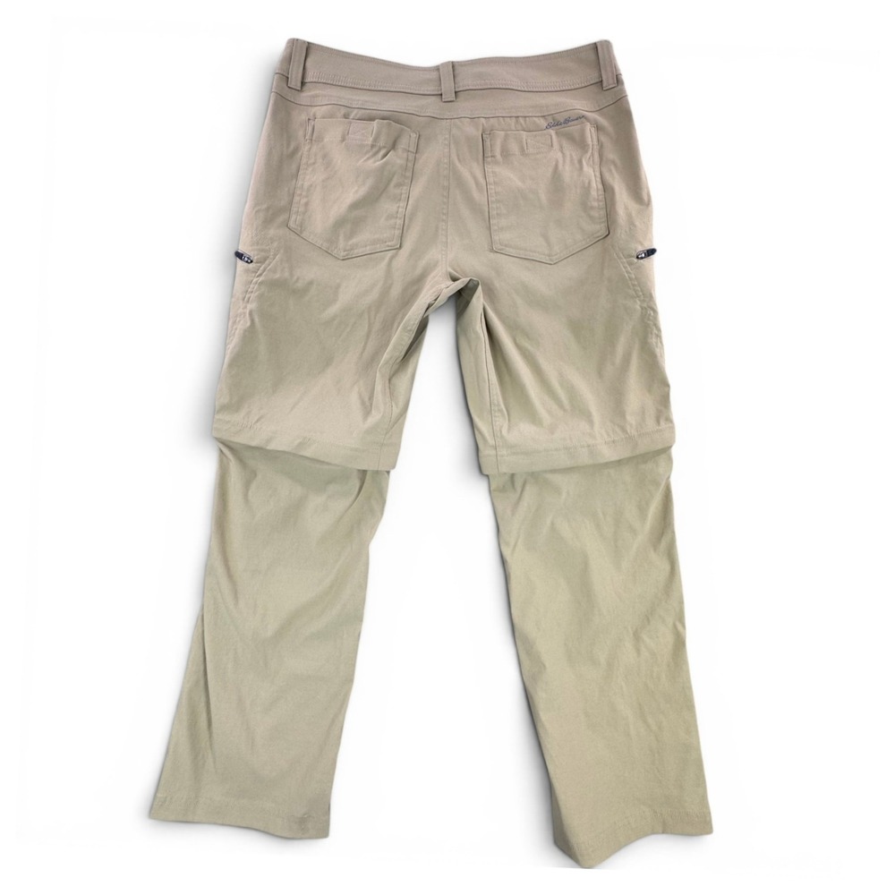 Eddie Bauer First Ascent Mens 35x30 Convertible Zip Off Hiking Pants Tan Khaki‎ - Picture 7 of 11
